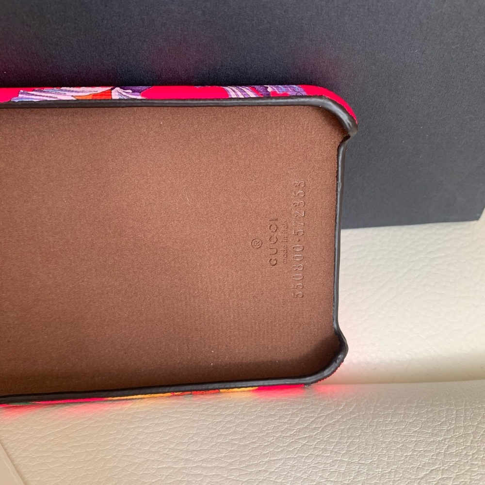 💗NWT Gucci IPhone X/Xs Case Pink Flower - Picture 3 of 5